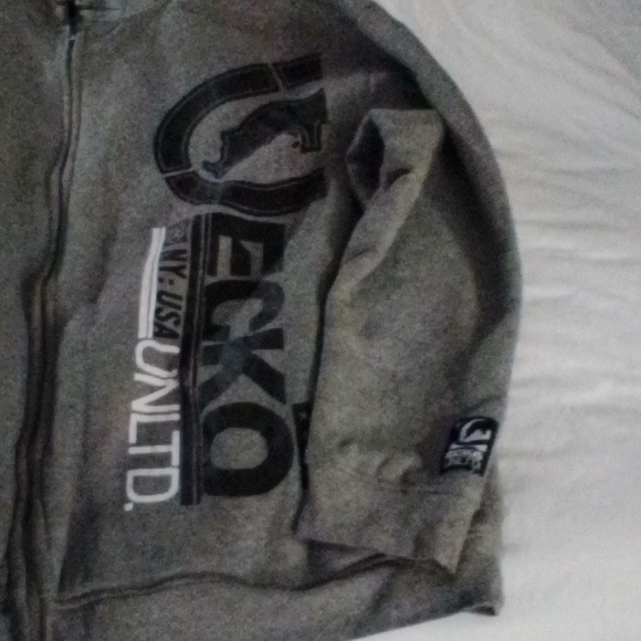 Men's ecko unlimited 5x Full Zip Huddie - Picture 2 of 8